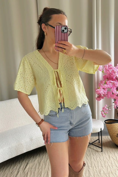 Top LOLA jaune