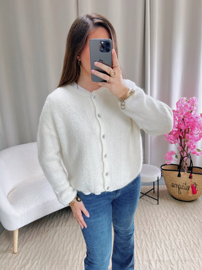 Cardigan COZY blanc