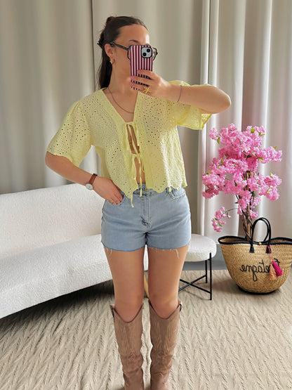 Top LOLA jaune