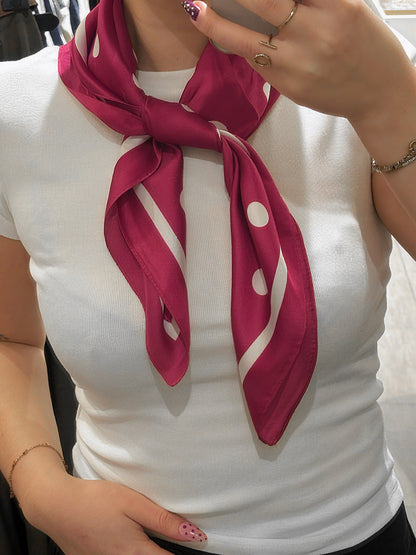 Foulard CARRE à pois