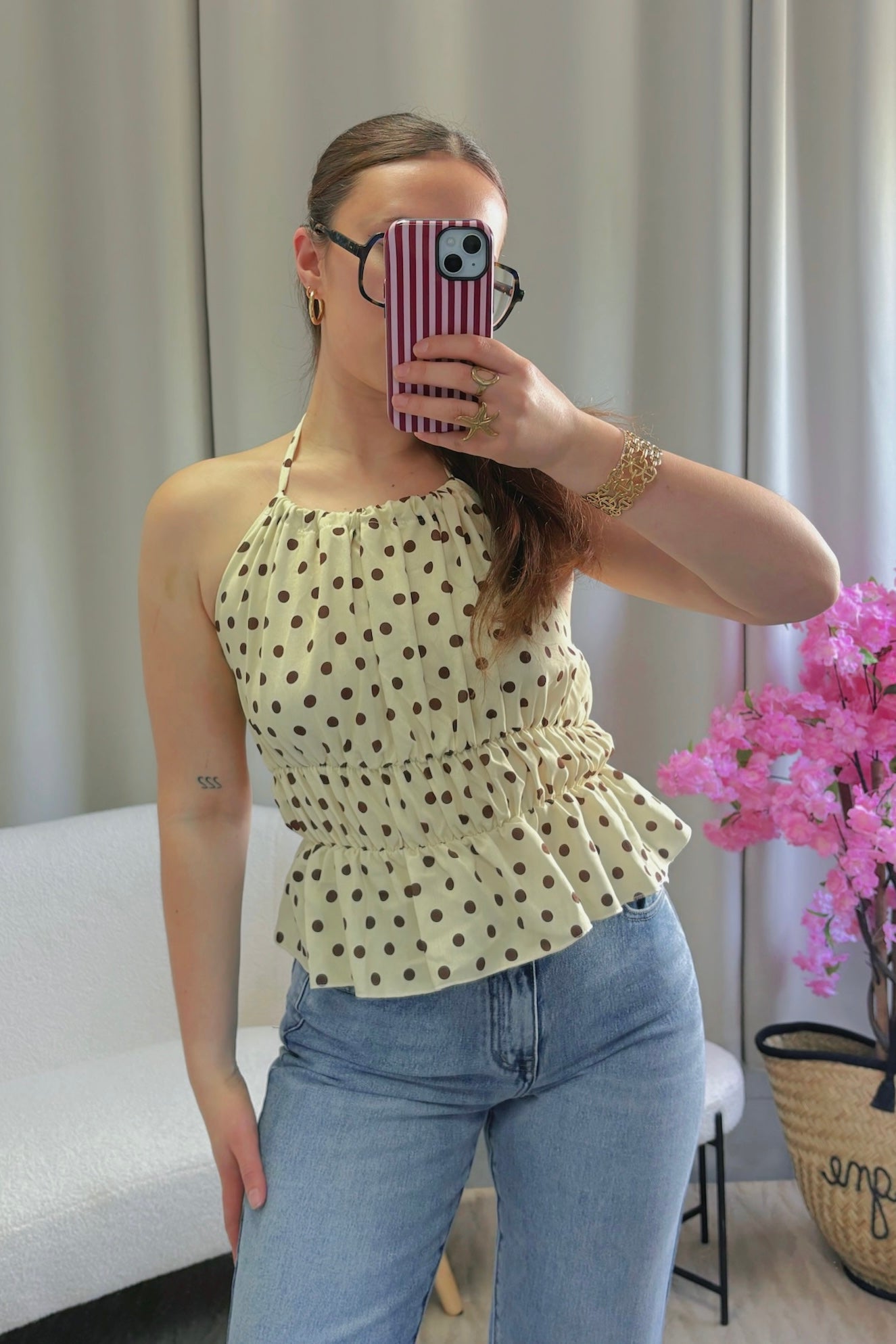 Top ZIA jaune pale