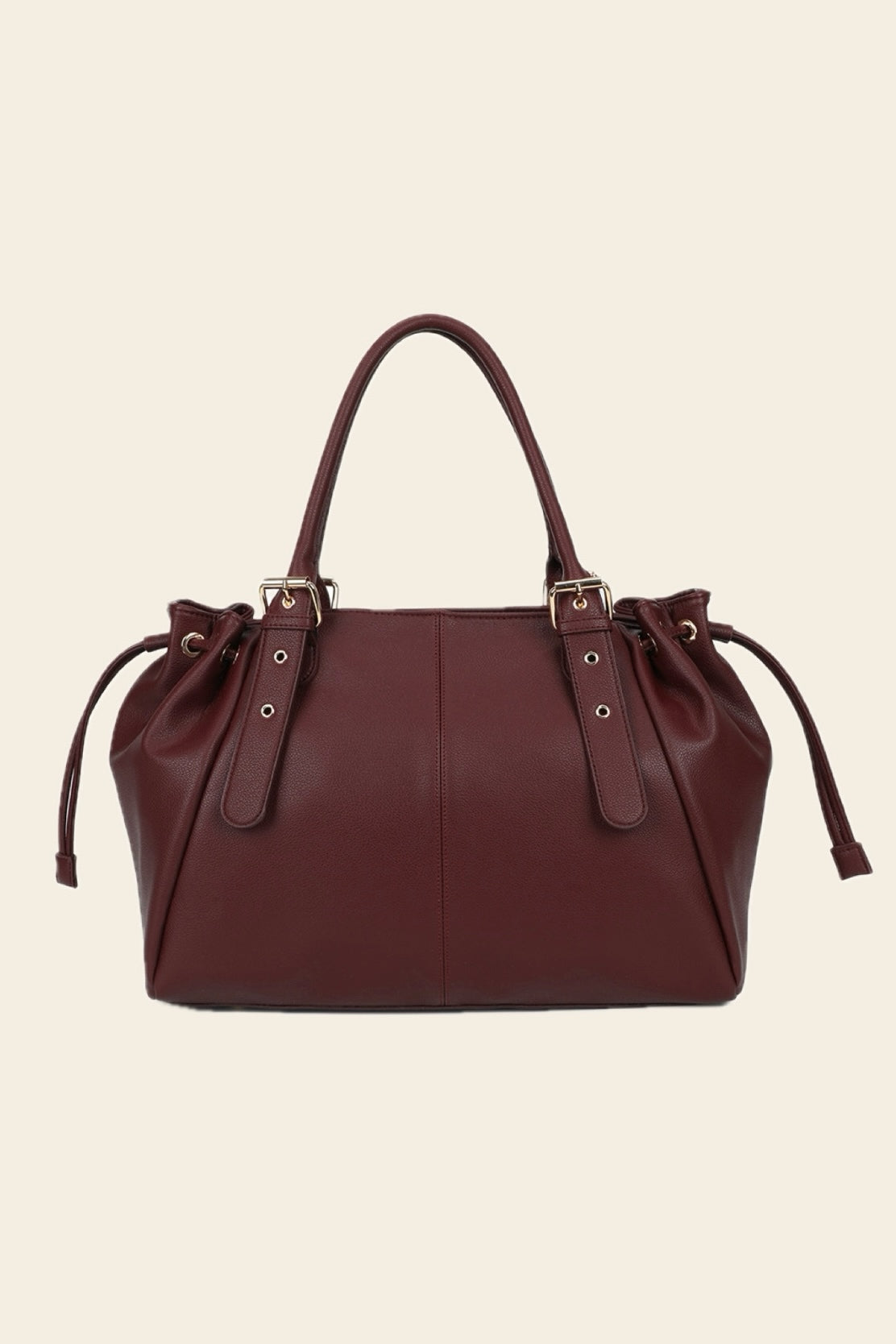 Sac STUD bordeaux grainé synthétique