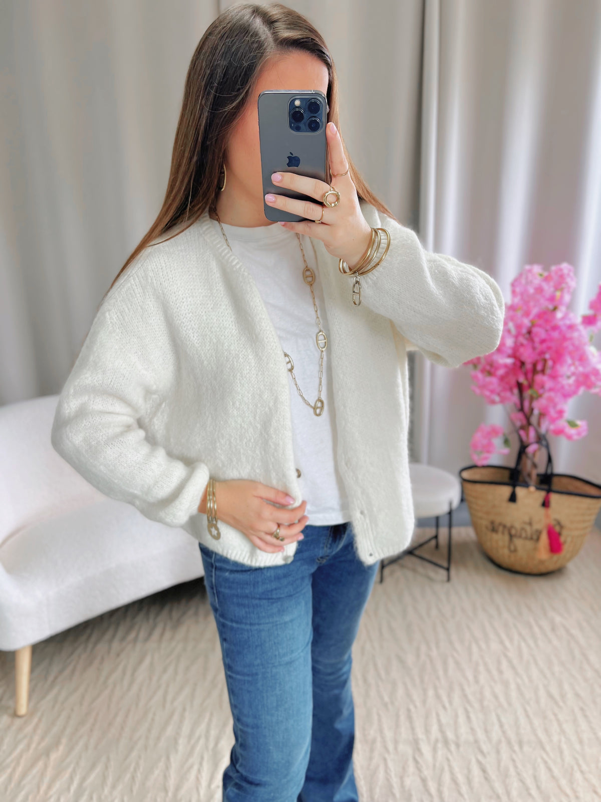 Cardigan COZY blanc