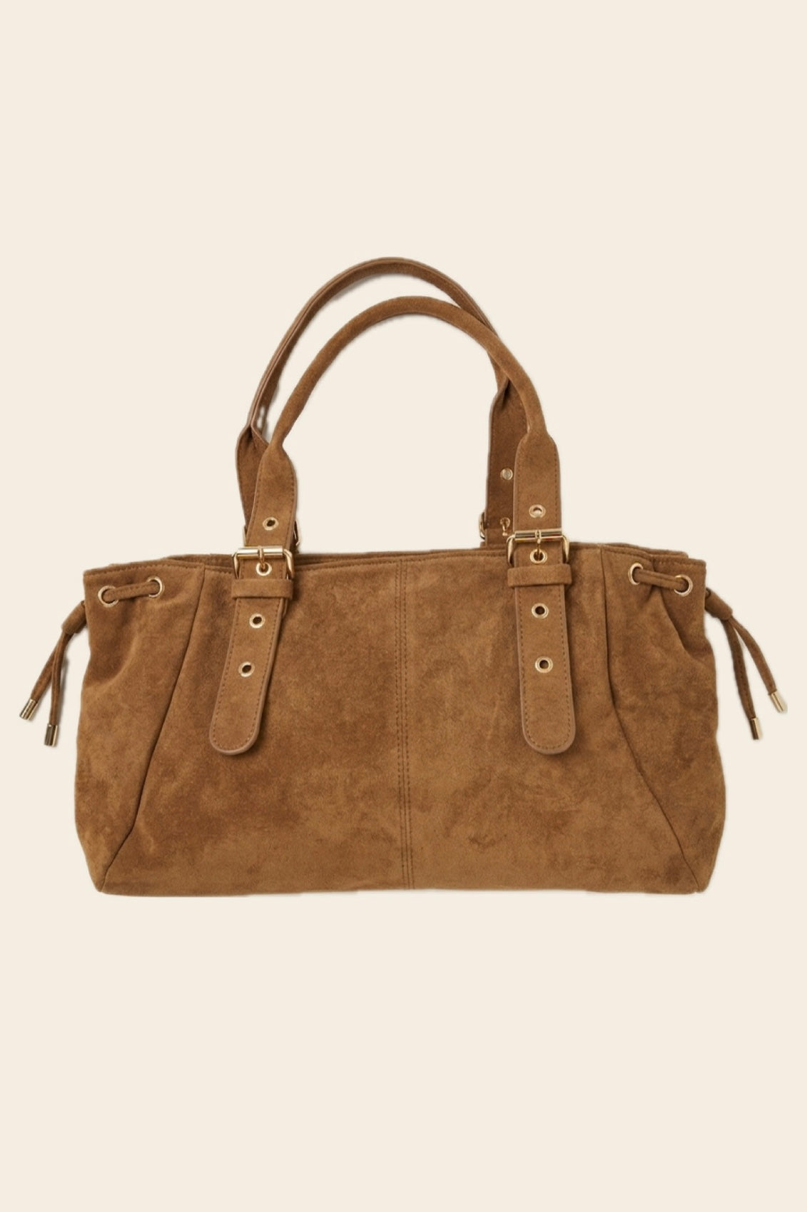 Sac BOSTON camel en suédine