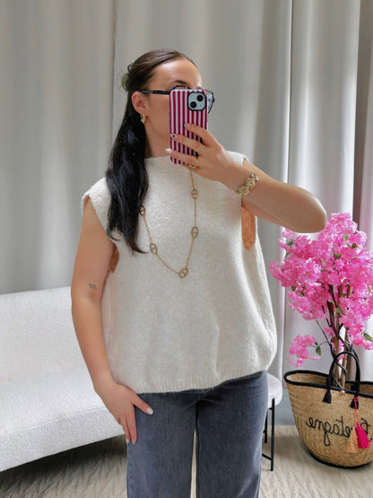 Pull dos nu SIENNA beige