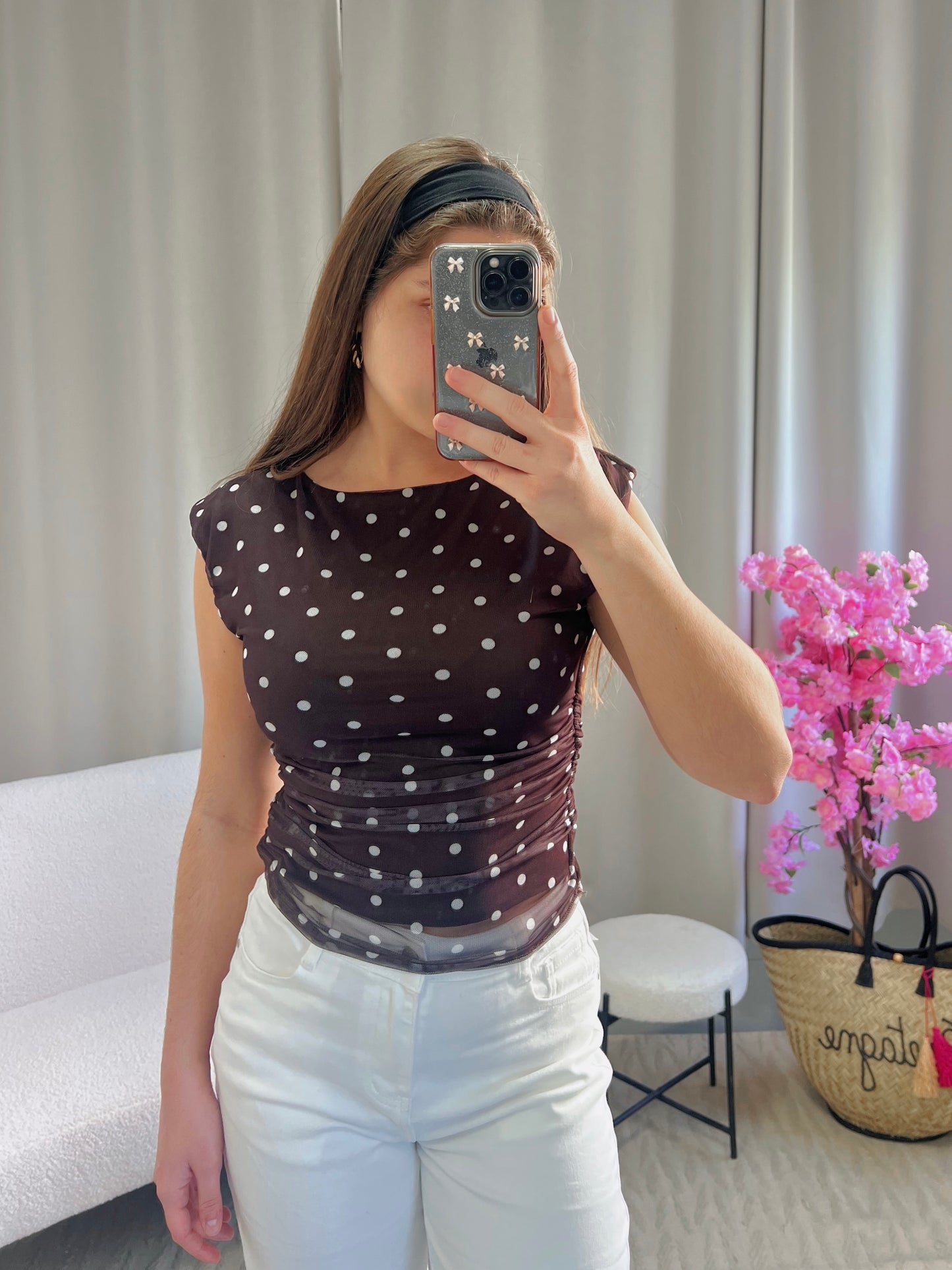 Top LOLA marron