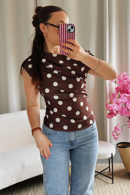 Top LUNA marron