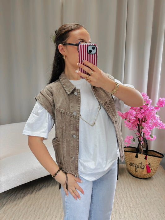Veste ROCK marron