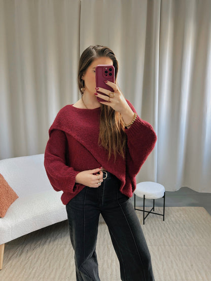 Pull NINA bordeaux