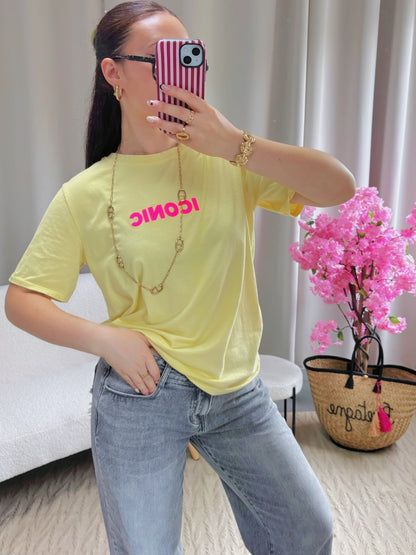 T-shirt ICONIC jaune