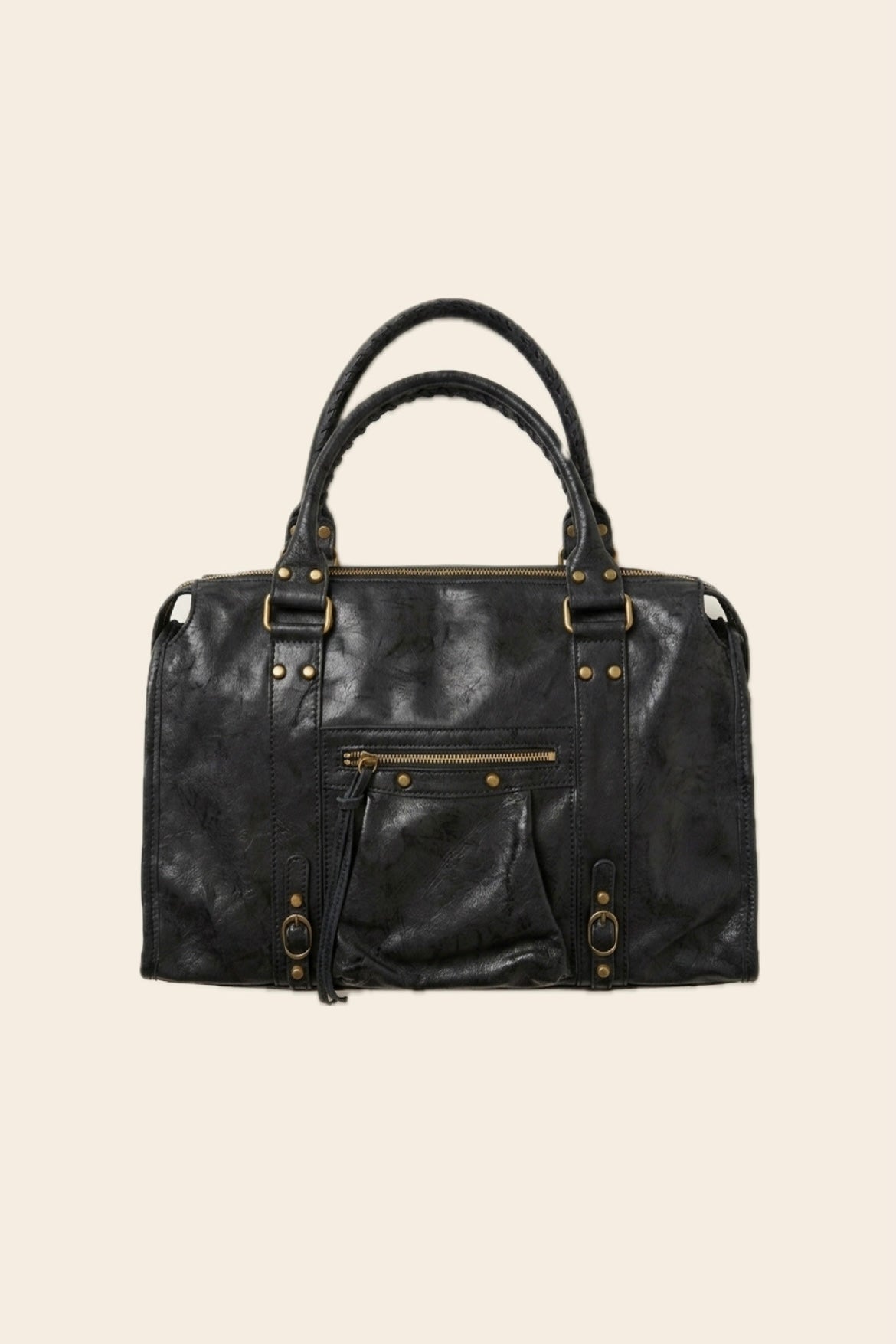 Sac PANAM noir brossé GRAND modèle