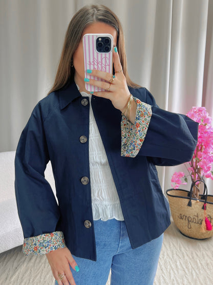 Trench JOSÉPHINE bleu marine