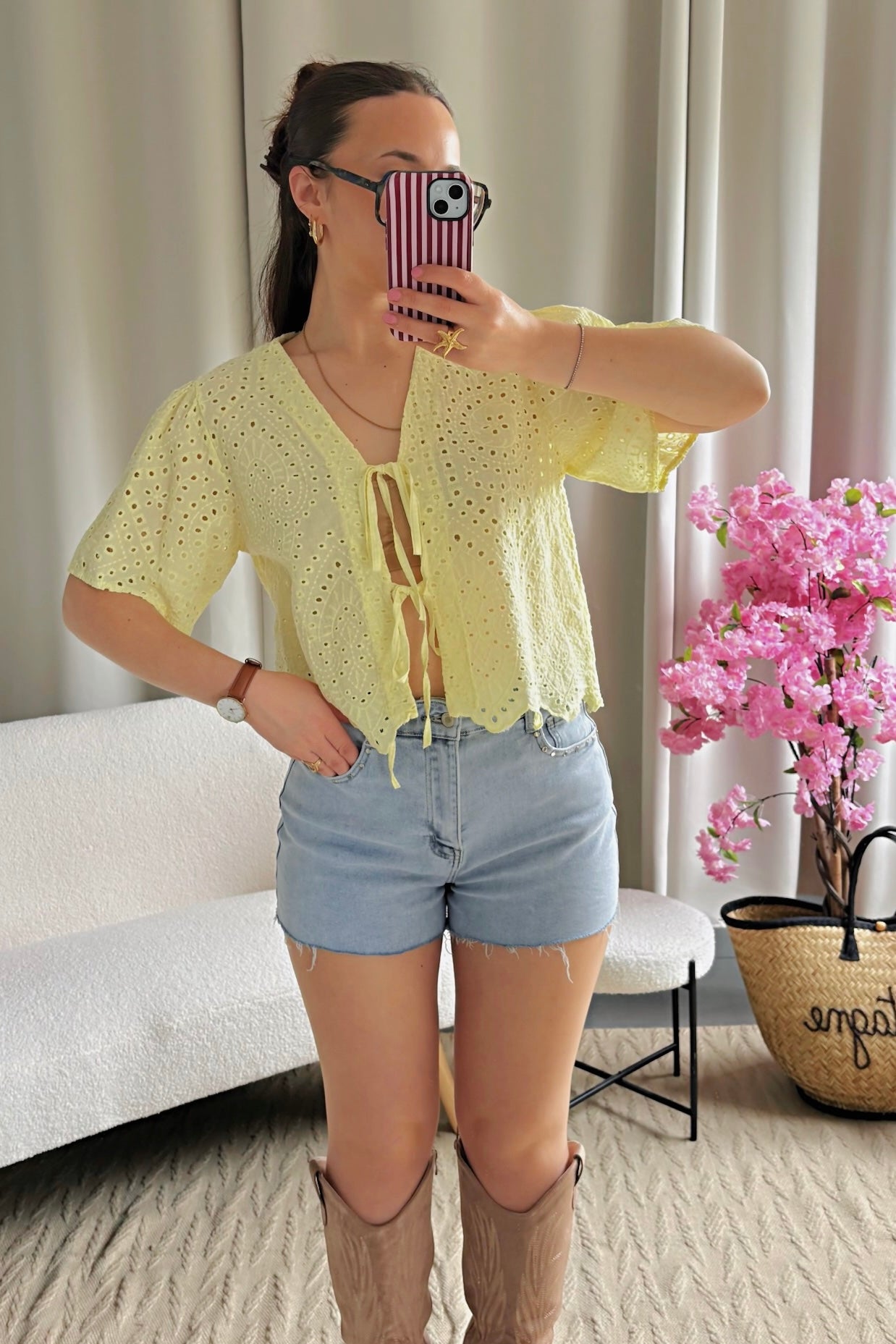 Top LOLA jaune