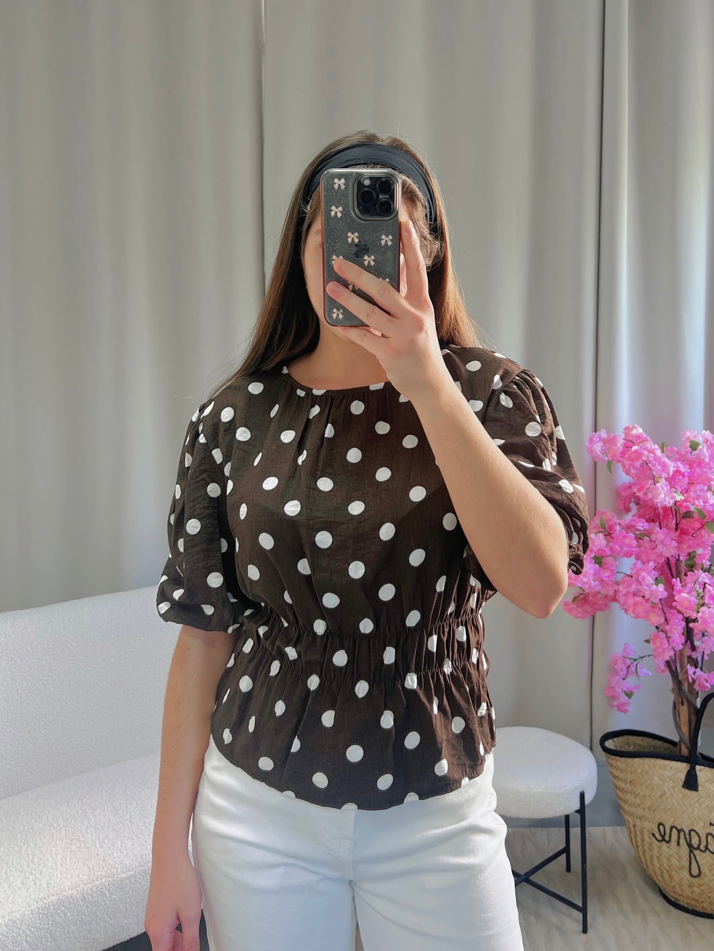 Blouse PIA marron
