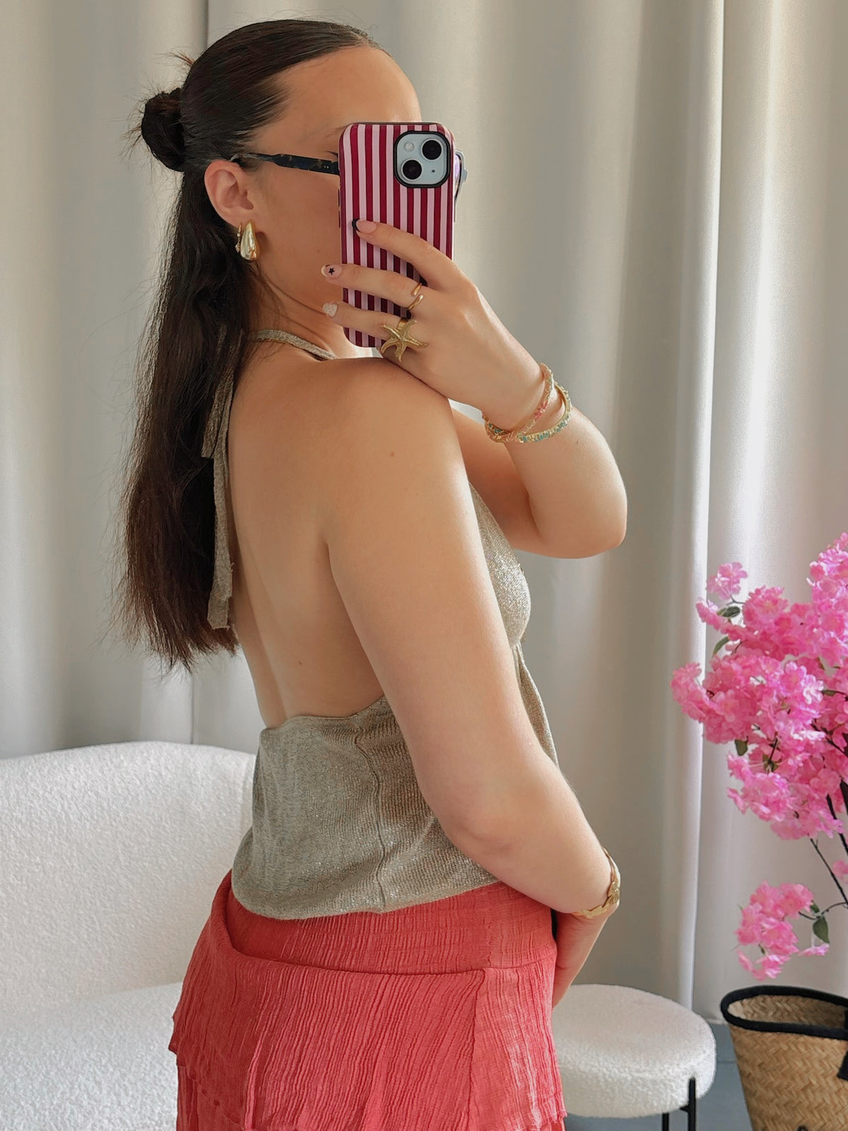 Top PAOLA doré
