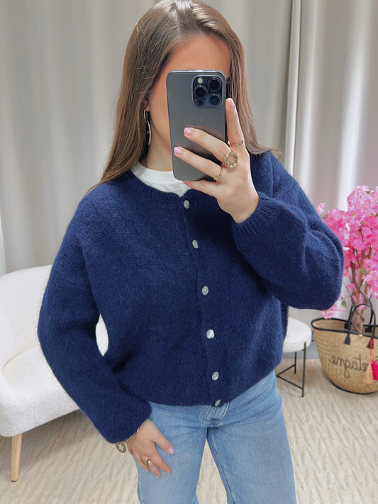 Cardigan COZY bleu marine