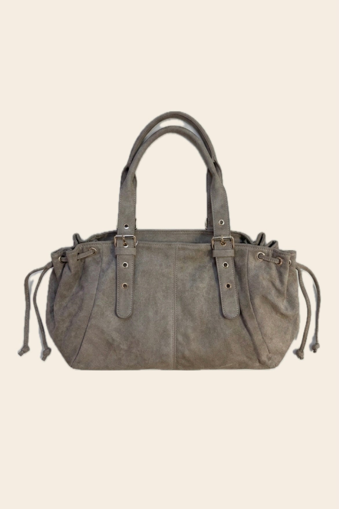 Sac BOSTON taupe en suédine