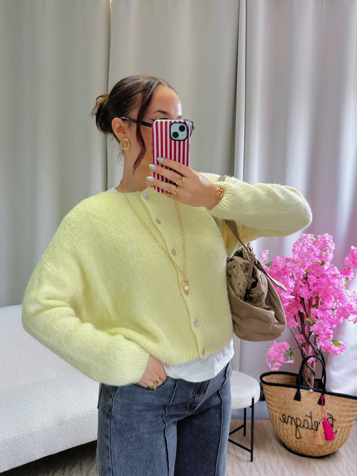 Cardigan COZY jaune
