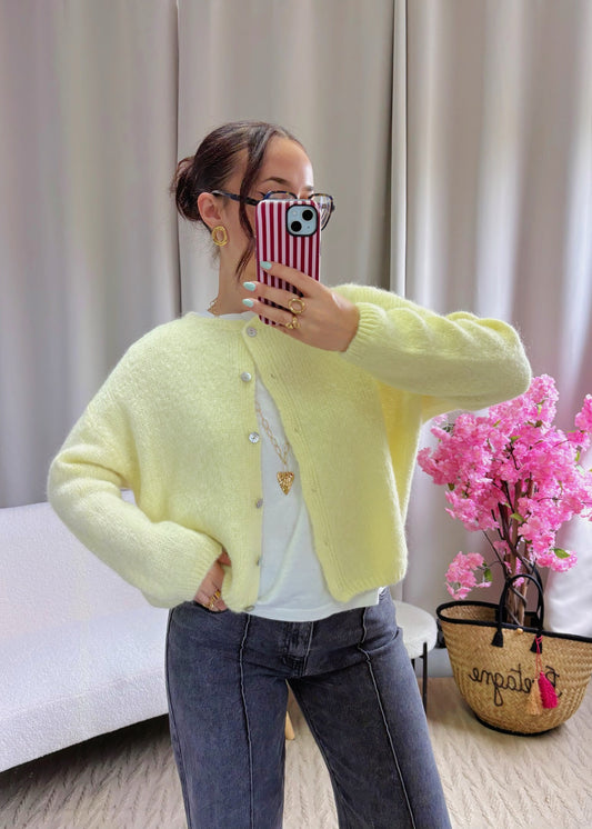 Cardigan COZY jaune