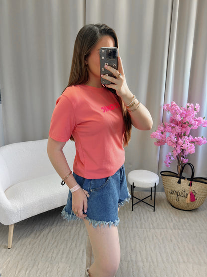 T-shirt ICONIC corail