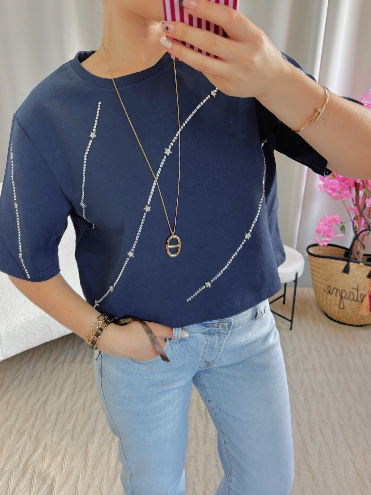 T-shirt DREAMY bleu marine
