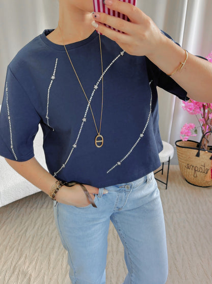 T-shirt DREAMY bleu marine