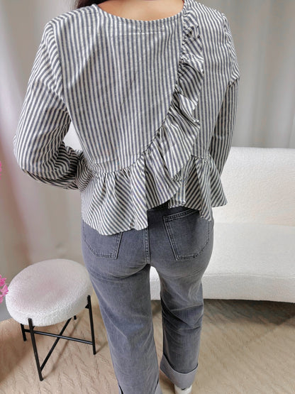 Blouse CHARLOTTE bleu marine