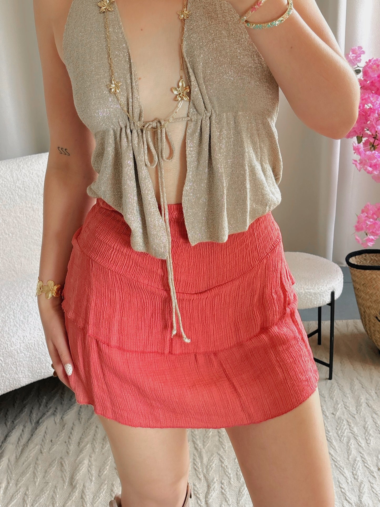 Jupe LILOU corail
