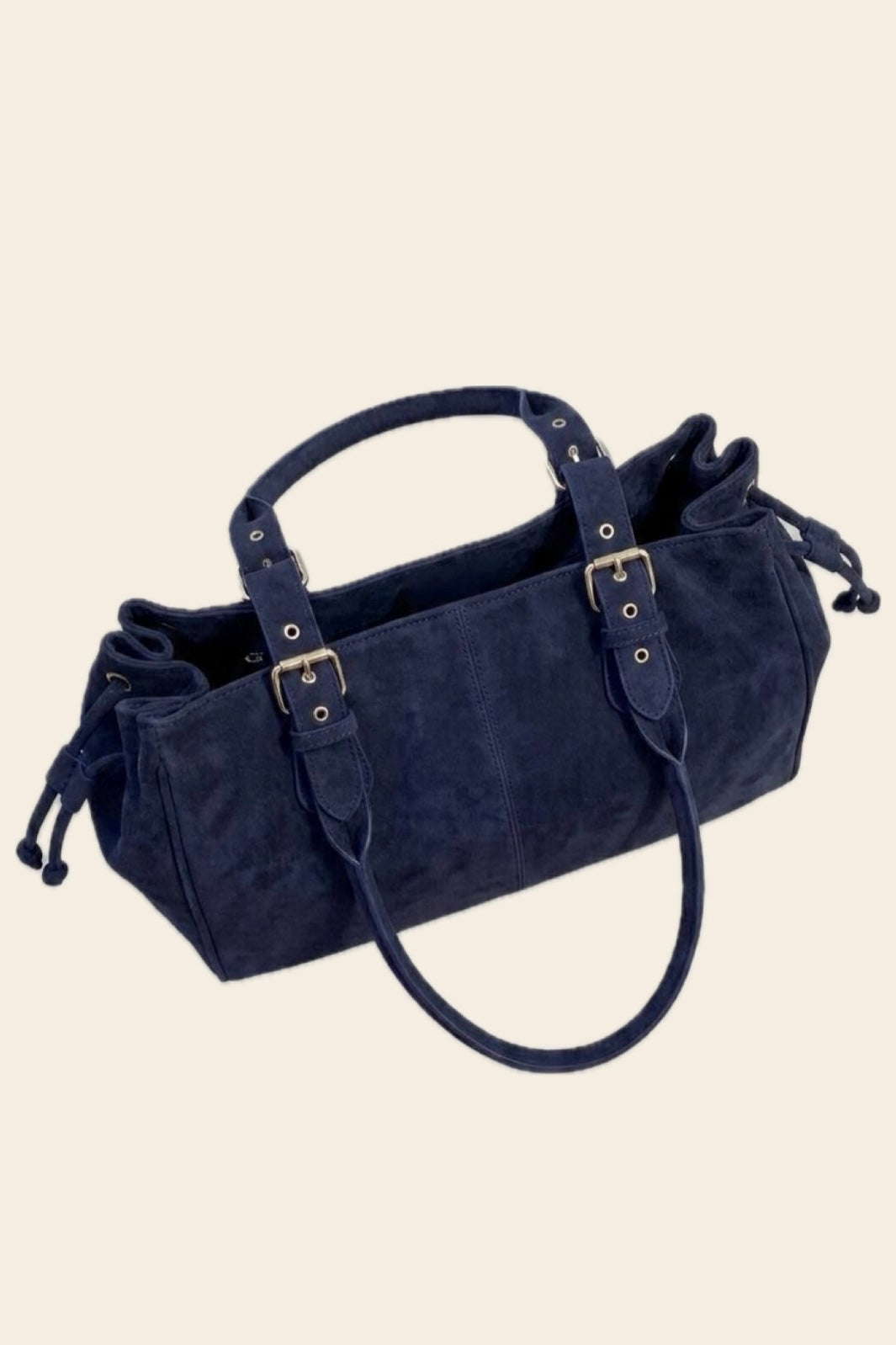 Sac BOSTON bleu marine en suédine