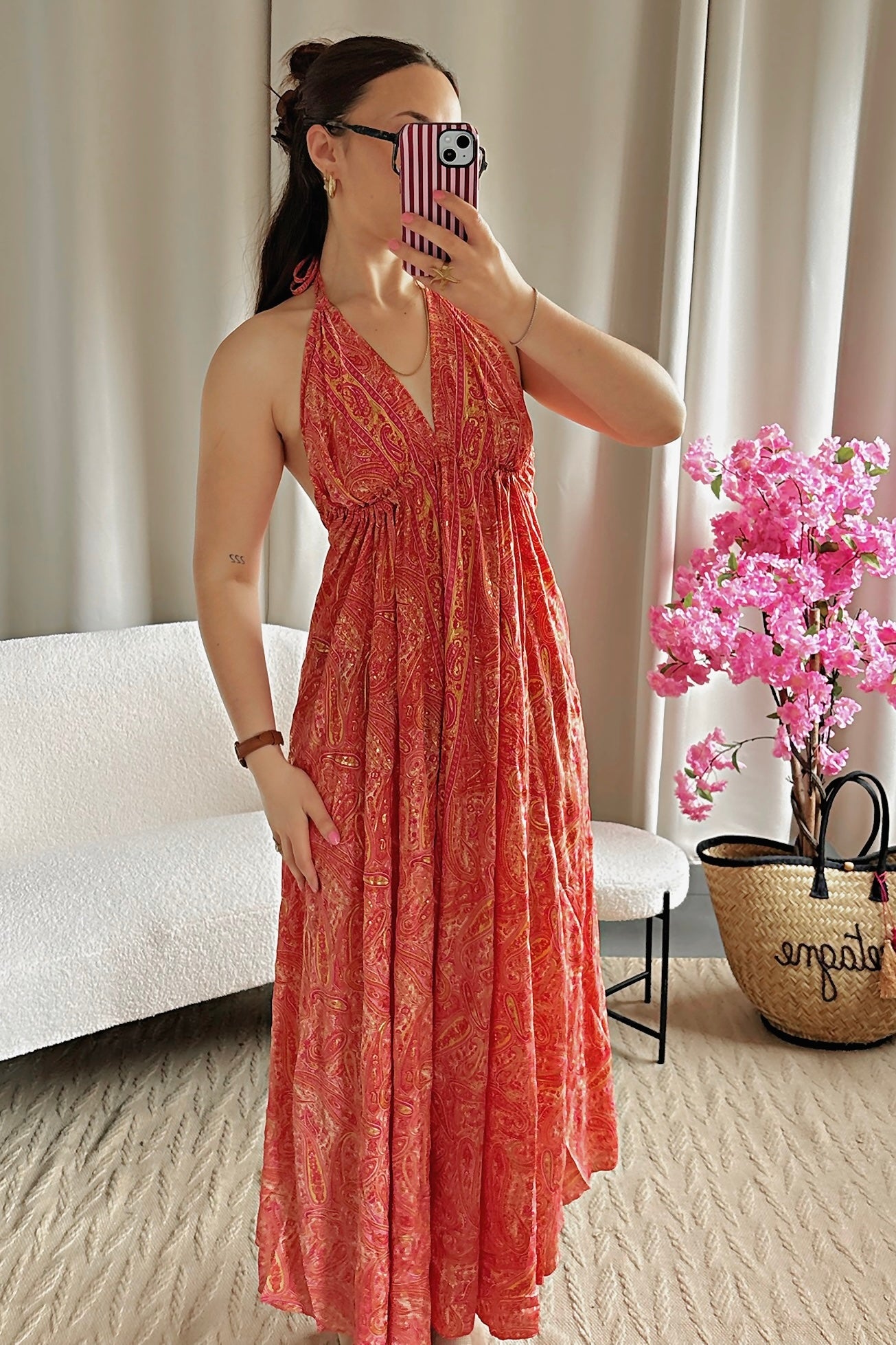 Robe BOHÈME corail