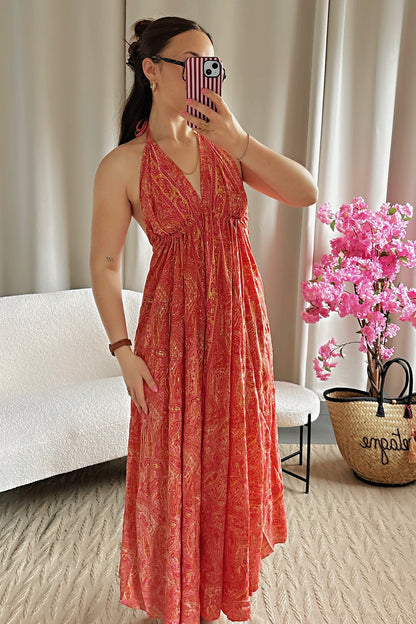 Robe BOHÈME corail