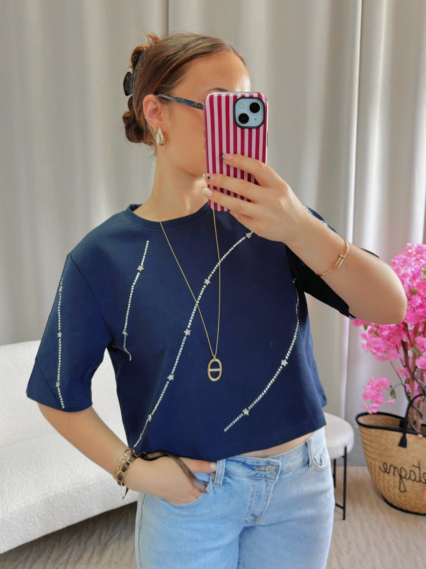 T-shirt DREAMY bleu marine