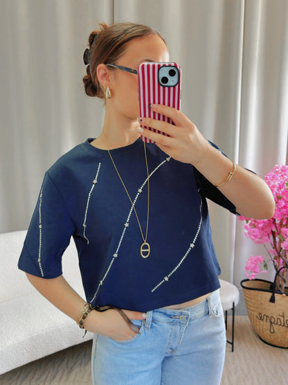 T-shirt DREAMY bleu marine