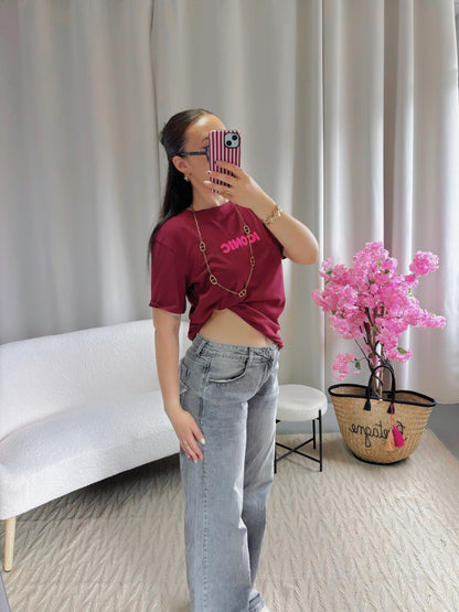 T-shirt ICONIC bordeaux