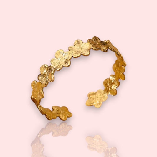 Jonc BABY FLORA doré