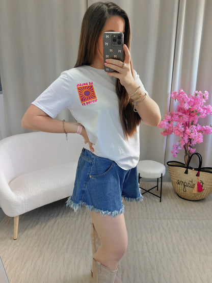T-shirt LE SOLEIL blanc