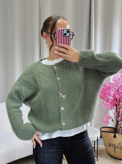 Cardigan COZY kaki