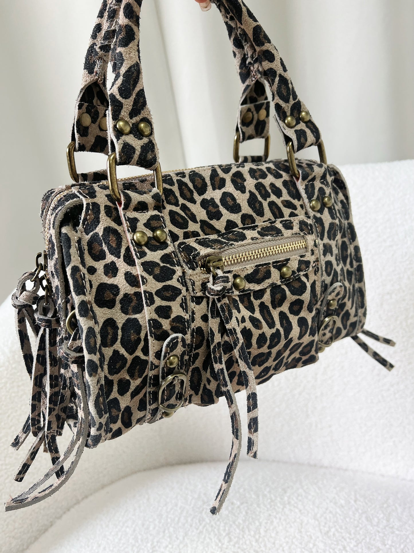 Sac PANAM léopard mat petit modèle