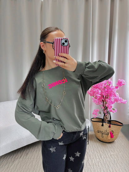 Sweat ICONIC kaki