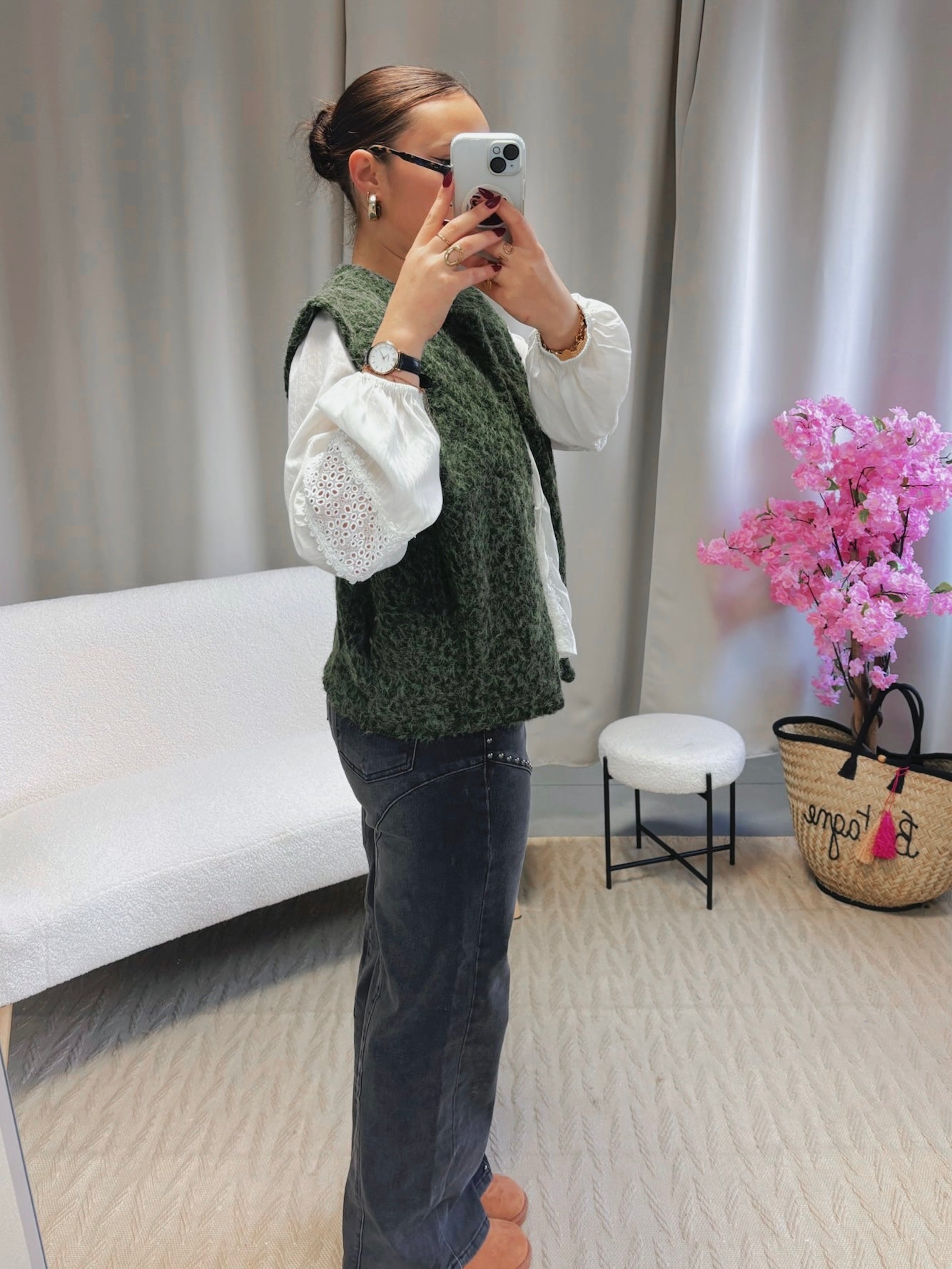 Veste ROMY kaki foncé