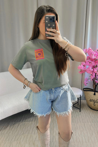T-shirt LE SOLEIL kaki