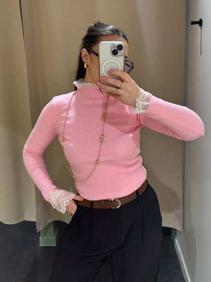 Sous pull DÉLIA rose