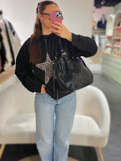 Sac BROOKLYN noir irisé synthétique