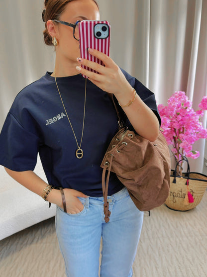 T-shirt ANGEL bleu marine