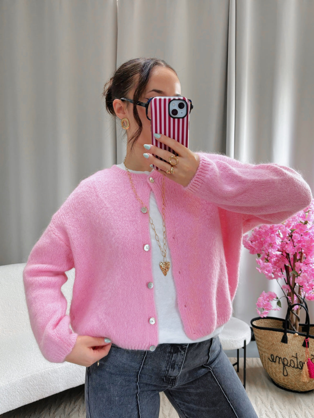 Cardigan COZY rose