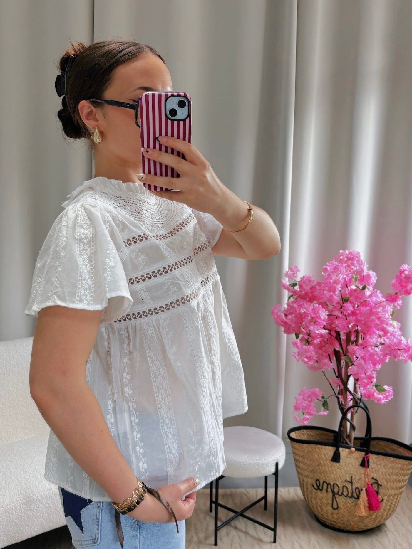 Blouse ADÈLE blanche
