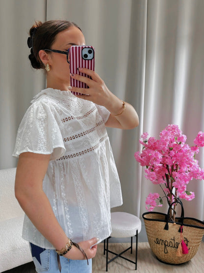 Blouse ADÈLE blanche