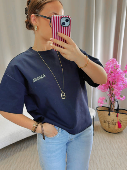 T-shirt ANGEL bleu marine