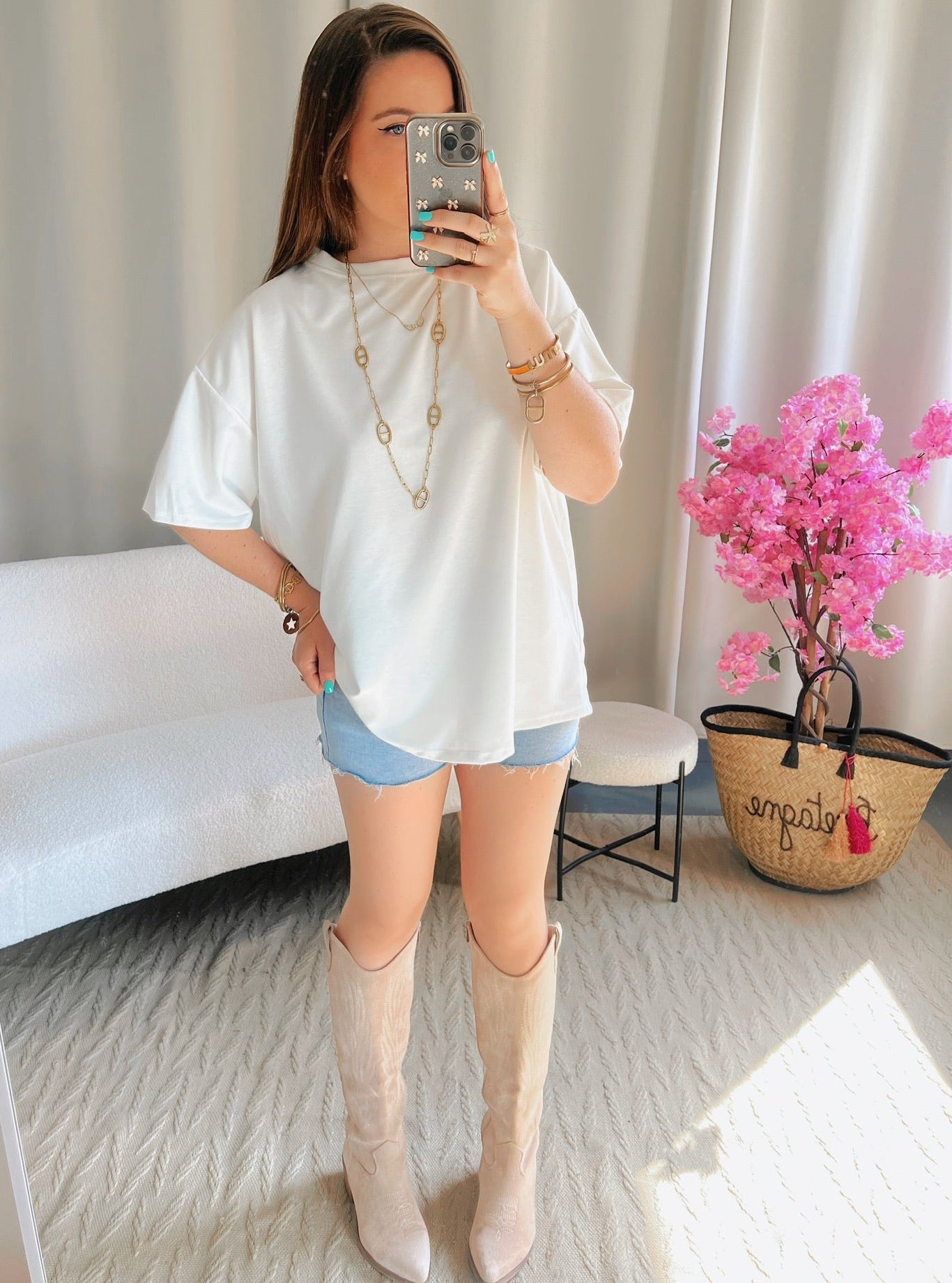 T-shirt CŒUR blanc