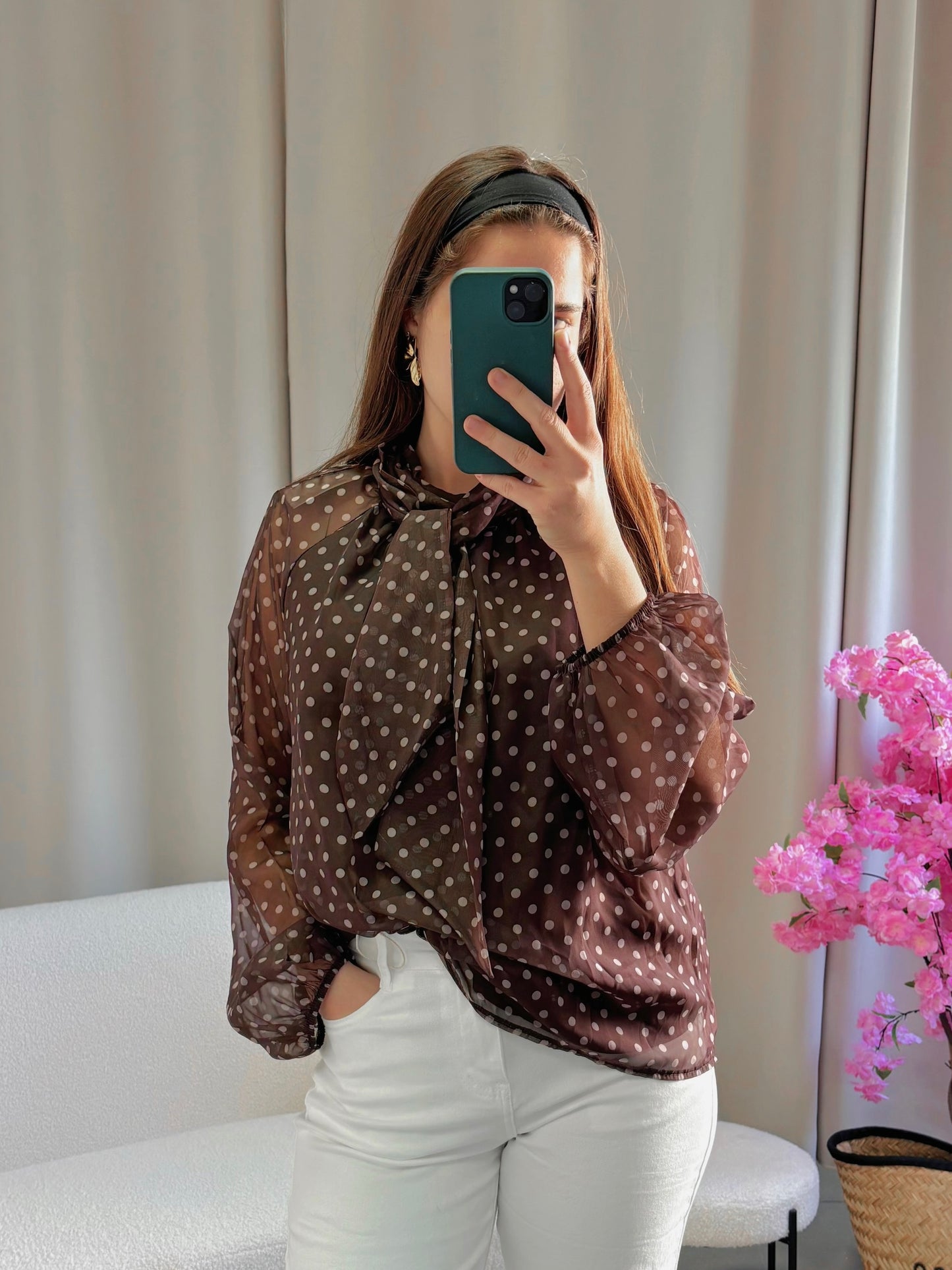 Blouse SOPHIA marron